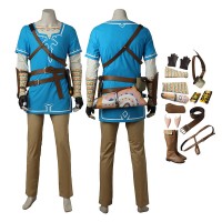 The Legend of Zelda Breath of the Wild Link Cosplay Costume Full Set  